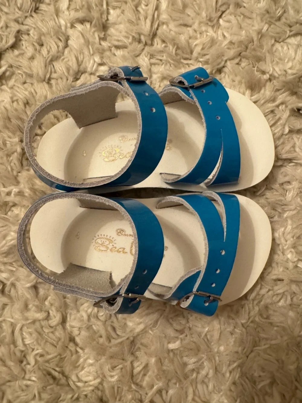 blue sun san sea wees sandals